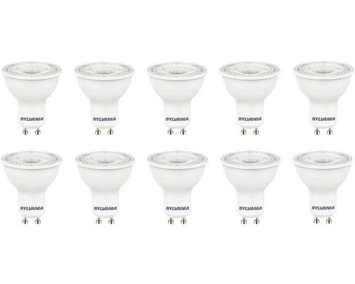 LOT DE 10 AMPOULES LED GU10 SYLVANIA - 4.5W 