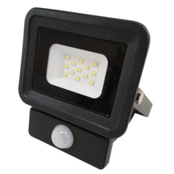 PROJECTEUR LED EXTRA PLAT NOIR AVEC DETECTEUR 30W