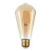 Ampoule LED filament- Verre doré- Non Dimmable - 8W
