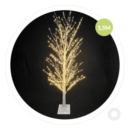 ARBRE DECORATIF LED - IP44 - Blanc chaud