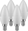 LOT DE 4 AMPOULES LED FLAMME E14 - 5.5W  - 470 Lm