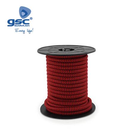 Cable Textile 10M  Rouge et noir (2x0.75mm)