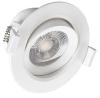 SPOT ENCASTRE ROND ORIENTABLE LED IP20 7W - BLANC