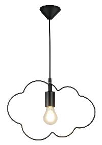 SUSPENSION NUAGE METAL NOIR - DOUILLE SIMPLE E27 - NOIR - CIRRUS