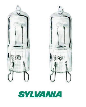 BLISTER SYLVANIA 2 x G9 60W CL 230V