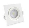 SPOT ENCASTRE CARRE ORIENTABLE LED IP20 7W - BLANC