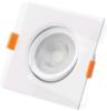 SPOT ENCASTRE ORIENTABLE CARRE LED IP20 6W 430 LUMENS - BLANC