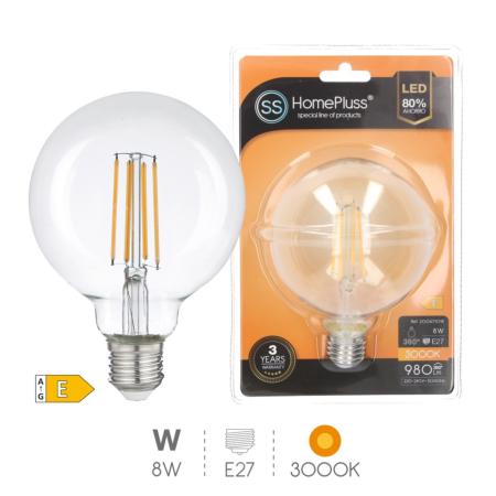 AMPOULE LED GLOBE E27 FILAMENT LED - 9W - Ø95