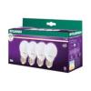 LOT DE 4 AMPOULES LED SPHERIQUE SYLVANIA E27 - 5W  - 470 Lumens - 2700K